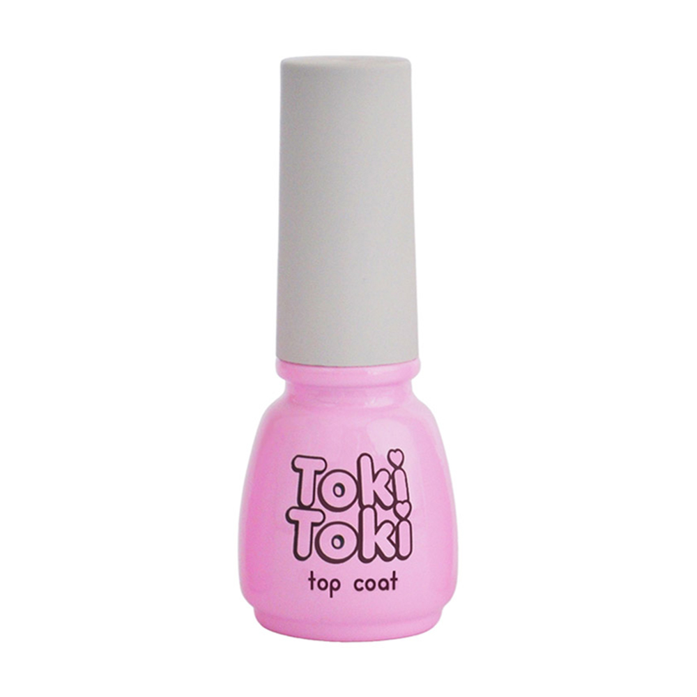 Топ для гель-лаку Toki Toki Silver Mica Top без липкого шару, 5 мл